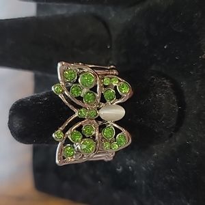 Paparazzi green butterfly ring